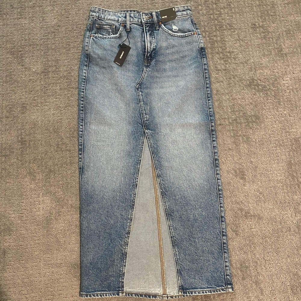 Express women’s denim maxi skirt - NWT